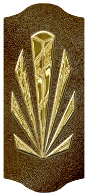 DARAY-C-602-GD-SH-BR Gold Sunburst Shimmer Brown